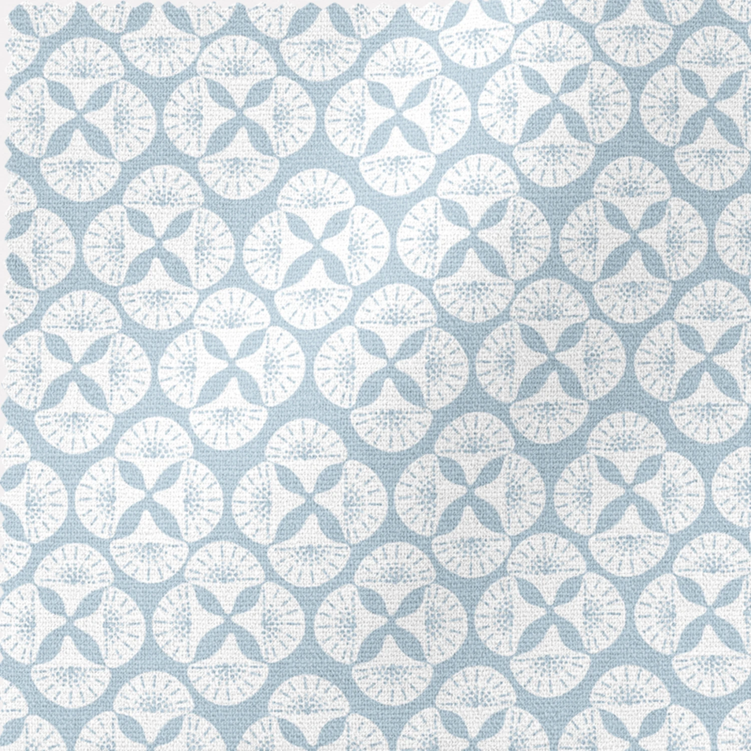 Sky Blue Patterned Lampshade In Sea Star 2 Sky Blue Patterned Lampshade In Sea Star - Image 2