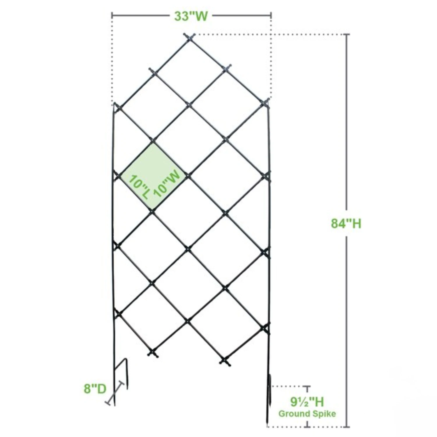 Free-standing Lattice Garden Trellis 6 Free-standing Lattice Garden Trellis - Image 6