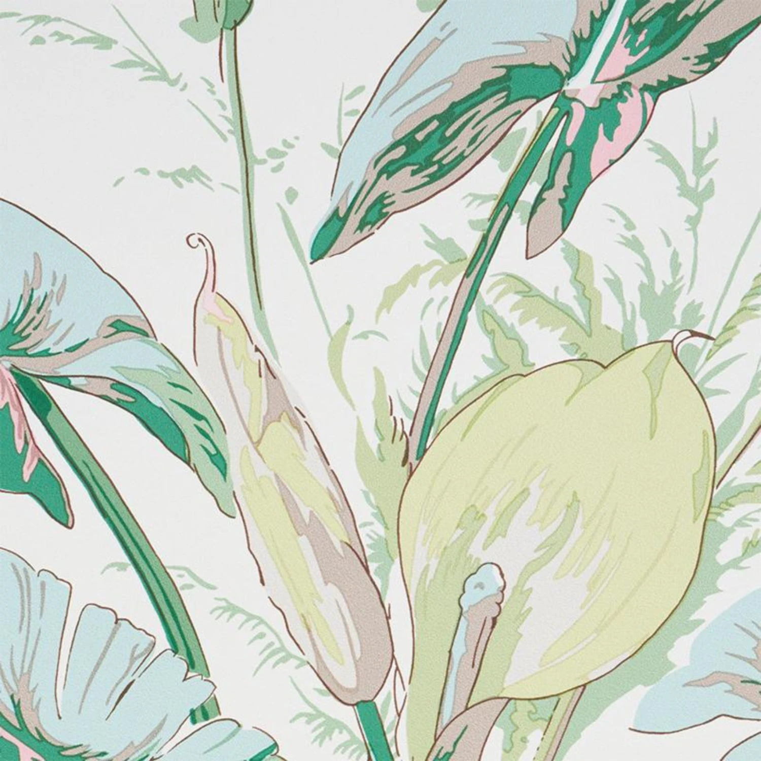 Schumacher Tropique Wallpaper In Blush 5 Schumacher Tropique Wallpaper In Blush - Image 5