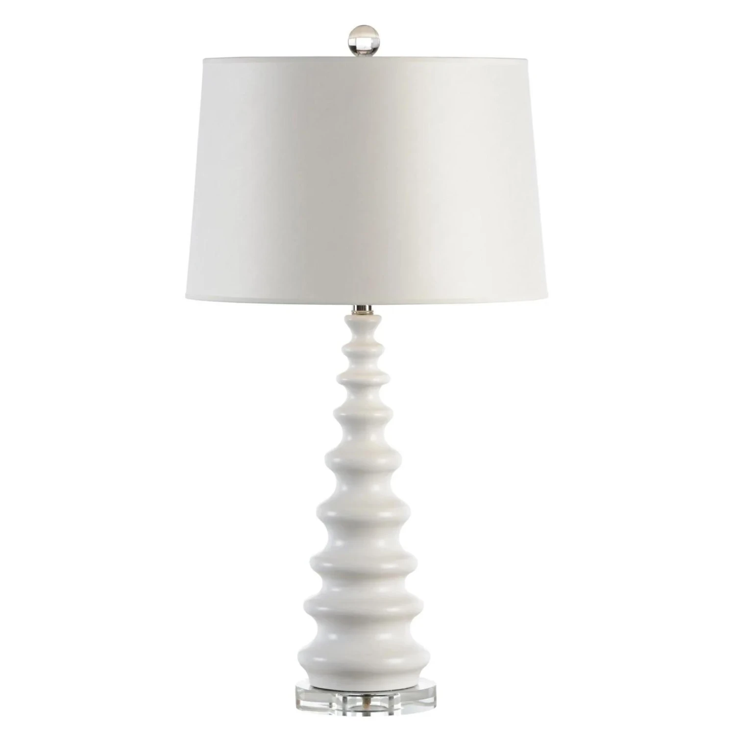 Snow Matte Glaze Ceramic Table Lamp With Shade 1 Snow Matte Glaze Ceramic Table Lamp With Shade