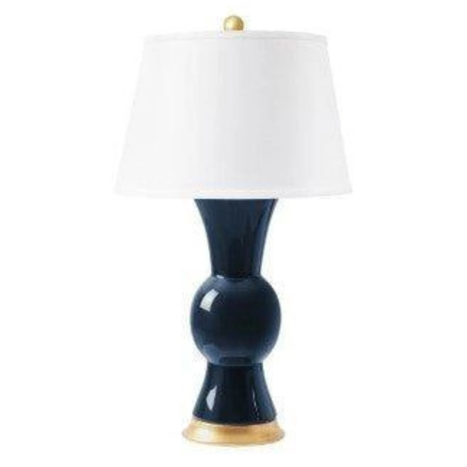 Glossy Navy Blue Tao Lamp Base 1 Glossy Navy Blue Tao Lamp Base