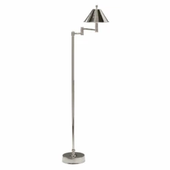 Ashbourne Floor Lamp In Nickel