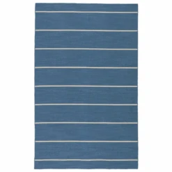 Coastal Shores Area Rug In Blue And White