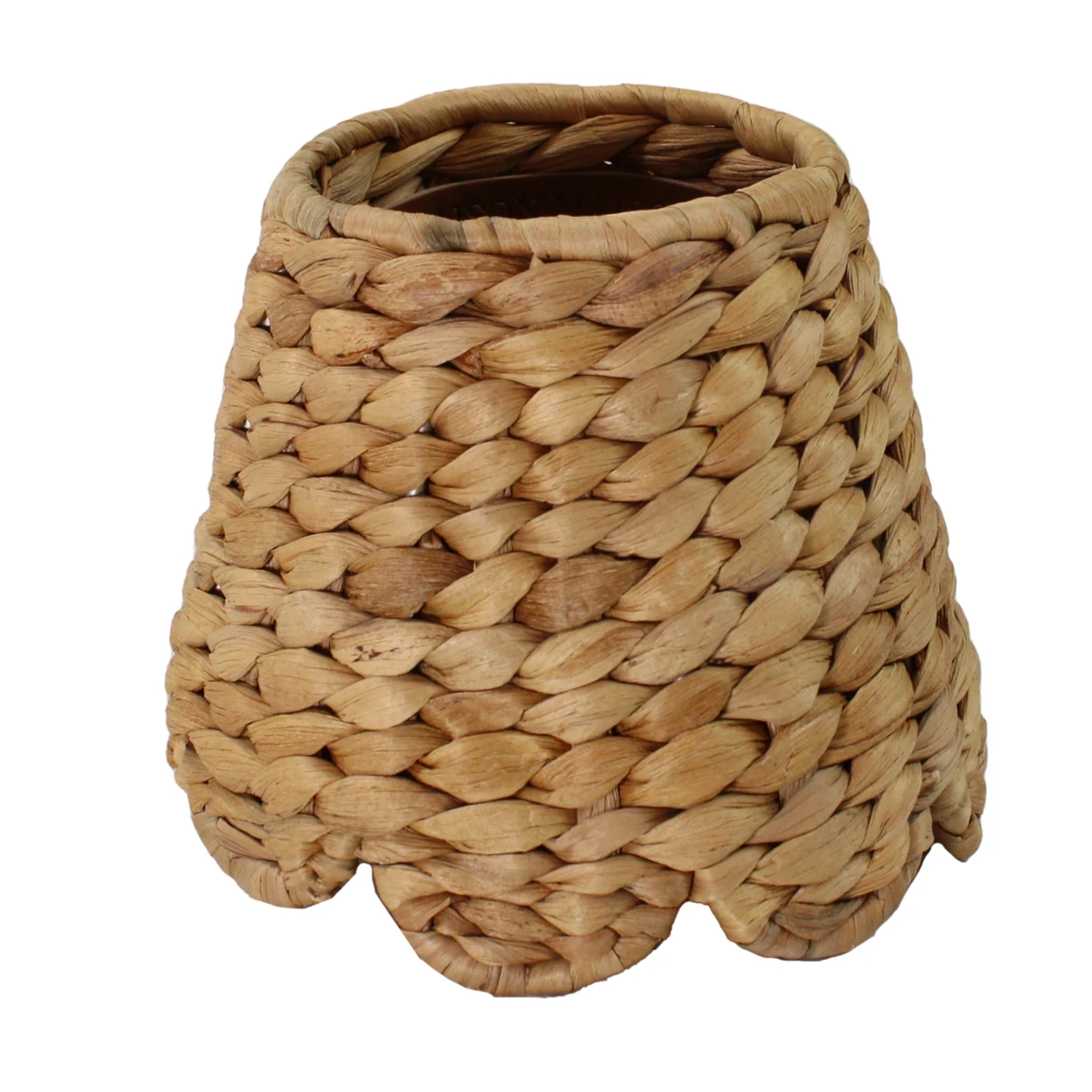 Water Hyacinth Cordless Shade, Scalloped In Natural 3 Water Hyacinth Cordless Shade, Scalloped In Natural - Image 3