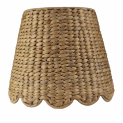 Water Hyacinth Cordless Shade, Scalloped In Natural 15 Water Hyacinth Cordless Shade, Scalloped In Natural -Famous Furniture Store Water Hyacinth Lampshade Scalloped in Natural The Well Appointed House 6