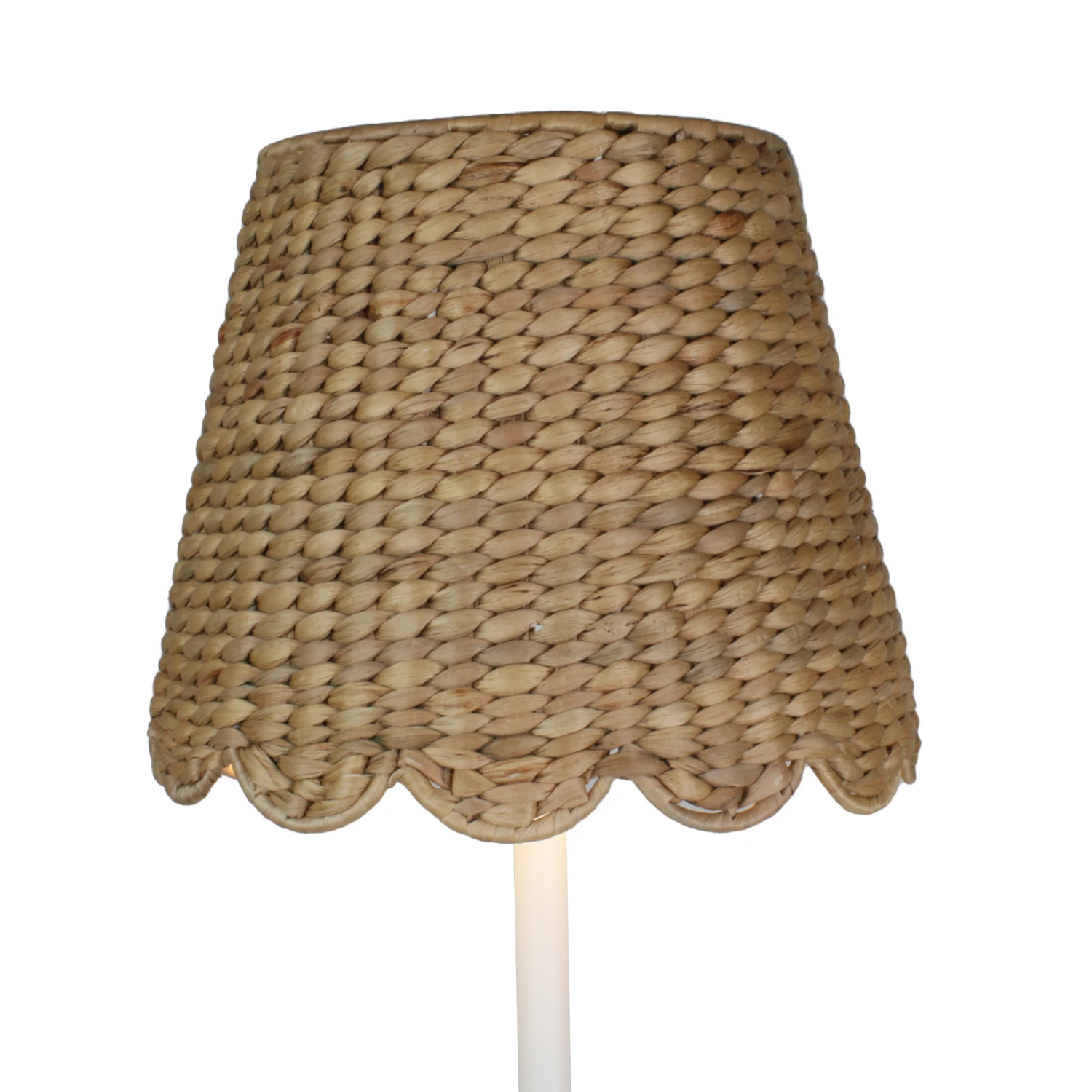 Water Hyacinth Cordless Shade, Scalloped In Natural 7 Water Hyacinth Cordless Shade, Scalloped In Natural - Image 7