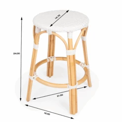 White Rattan Frame Counter Stool 13 White Rattan Frame Counter Stool -Famous Furniture Store White Rattan Frame Counter Stool The Well Appointed House 7