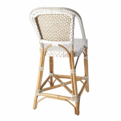 White And Tan Rattan Frame Counter Stool 9 White And Tan Rattan Frame Counter Stool -Famous Furniture Store White and Tan Rattan Frame Counter Stool The Well Appointed House 4