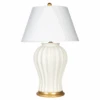 Winter Leaves Table Lamp In Off-White