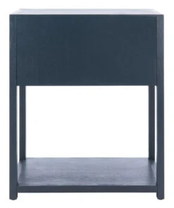 Safavieh Acacia Wood One Drawer Contemporary Nightstand In Navy -Famous Furniture Store acacia wood one drawer contemporary nightstand in navy nightstands and chests the well appointed house 9