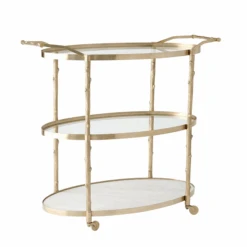 Brass Arbor Bar Cart