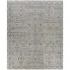 Almeria Hand Knotted Denim, Black & Cream Area Rug -Available In A Variety Of Sizes