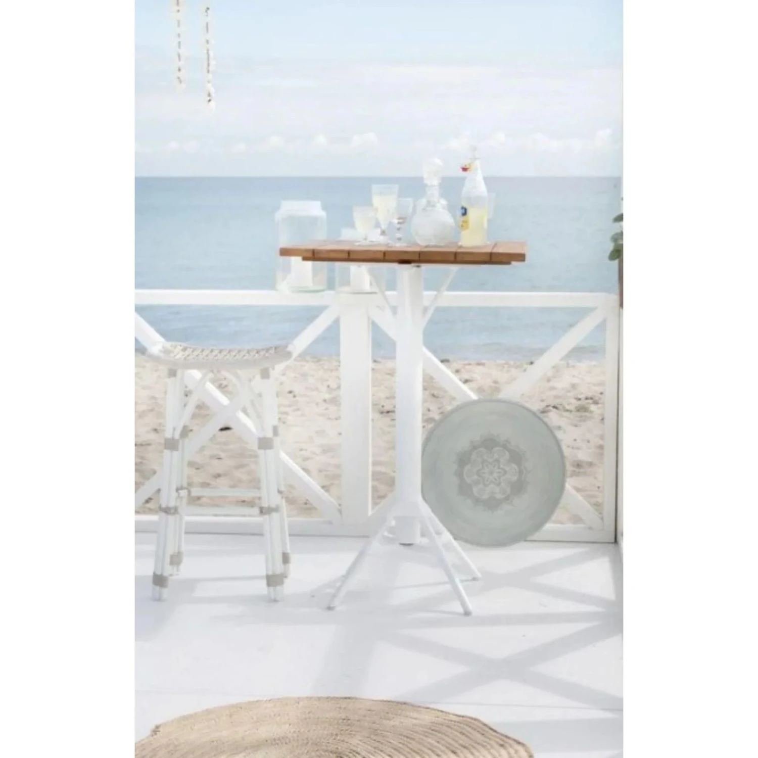 AluRattan™ Woven Bar Stool - Available In Two Colors 2 AluRattan™ Woven Bar Stool - Available In Two Colors - Image 2