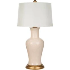 Amelie Pink Porcelain Table Lamp