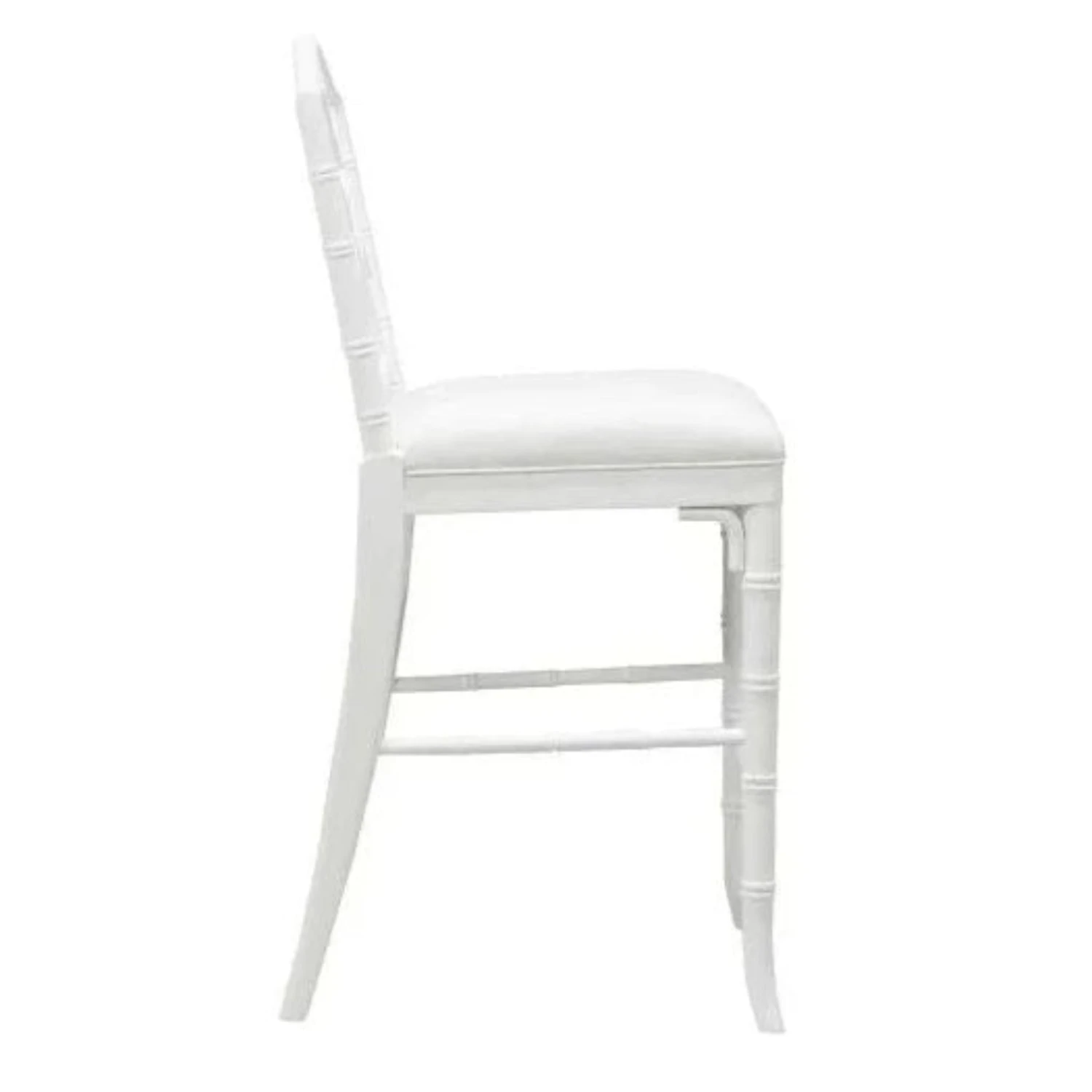 Annette White Chippendale Counter Stool 3 Annette White Chippendale Counter Stool - Image 3