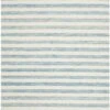 Safavieh Aqua & Ivory Striped Hand Loomed Area Rug