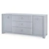 Audrey Media Cabinet In Washed Winter Gray With Custom Pull Option
