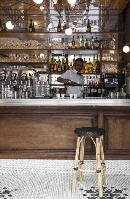 Backless Bistro Style Woven Counter Stool - Available In Many Colors 2 Backless Bistro Style Woven Counter Stool - Available In Many Colors - Image 2