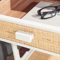 Safavieh Bamboo & Rattan Natural & White One Drawer Nightstand 6 Safavieh Bamboo & Rattan Natural & White One Drawer Nightstand -Famous Furniture Store bamboo and rattan natural and white one drawer nightstand nightstands and chests the well appointed house 3