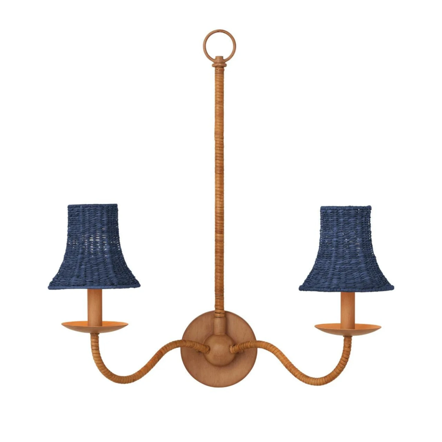 Bell Shape Chandelier Shade In Indigo Blue 3 Bell Shape Chandelier Shade In Indigo Blue - Image 3