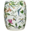 Birds And Lillies Porcelain Garden Seat