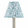 Block Print Green Pleated Chandelier Shade
