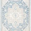 Safavieh Blue & Ivory Traditional Hand Woven Wool Area Rug