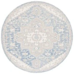 Safavieh Blue & Ivory Traditional Hand Woven Wool Area Rug -Famous Furniture Store blue and ivory traditional hand woven wool area rug rugs the well appointed house 3 e496302f f245 4df1 a635 23a79567ad25