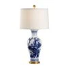 Blue & White Chesterton Lamp