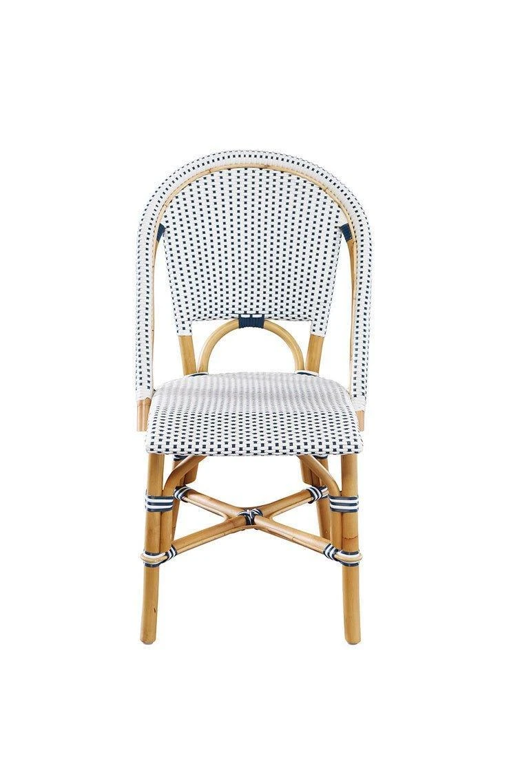 Blue & White Woven Resin Finish Dining Chair 2 Blue & White Woven Resin Finish Dining Chair - Image 2