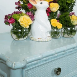 Blue Bamboo Four Drawer Chest With Woven Caning 7 Blue Bamboo Four Drawer Chest With Woven Caning -Famous Furniture Store blue bamboo four drawer chest with woven caning nightstands and chests the well appointed house 4