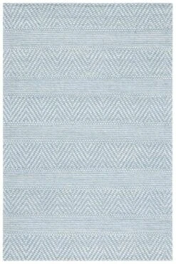 Safavieh Blue Chevron & Stripe Patterned Area Rug