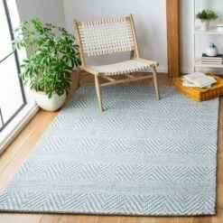 Safavieh Blue Chevron & Stripe Patterned Area Rug -Famous Furniture Store blue chevron and stripe patterned area rug rugs the well appointed house 5