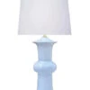 Blue Porcelain Vase Table Lamp With Shade