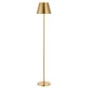 Safavieh Brass Floor Lamp With Brass Empire Shade