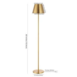Safavieh Brass Floor Lamp With Brass Empire Shade 5 Safavieh Brass Floor Lamp With Brass Empire Shade -Famous Furniture Store brass floor lamp with brass empire shade floor lamps the well appointed house 3
