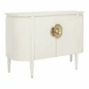 Briallen White Demi-Lune Cabinet