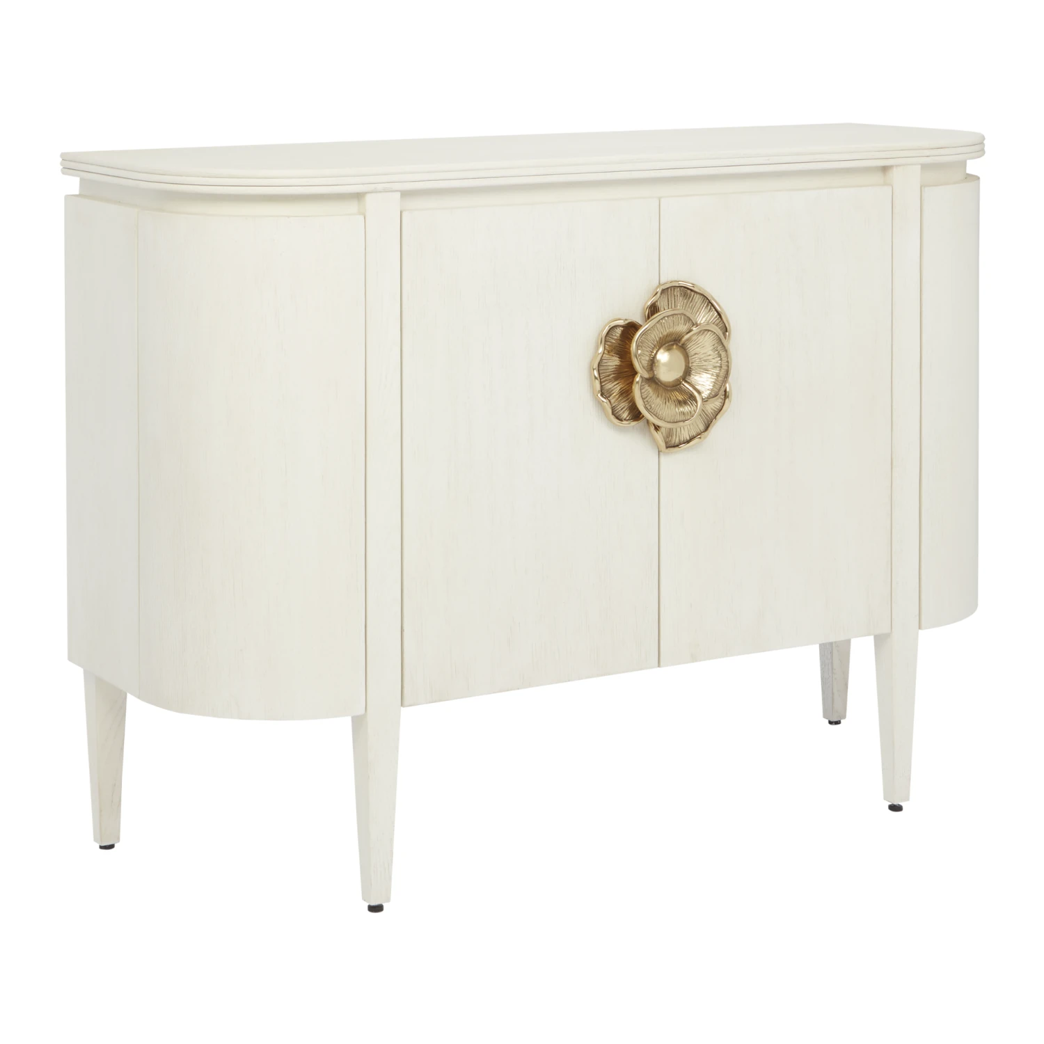 Briallen White Demi-Lune Cabinet 1 Briallen White Demi-Lune Cabinet