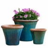 Set Of Three Mediterranean Brighton Planters