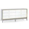 Cameron Extra Large Six Drawer Cabinet In Soft Gray