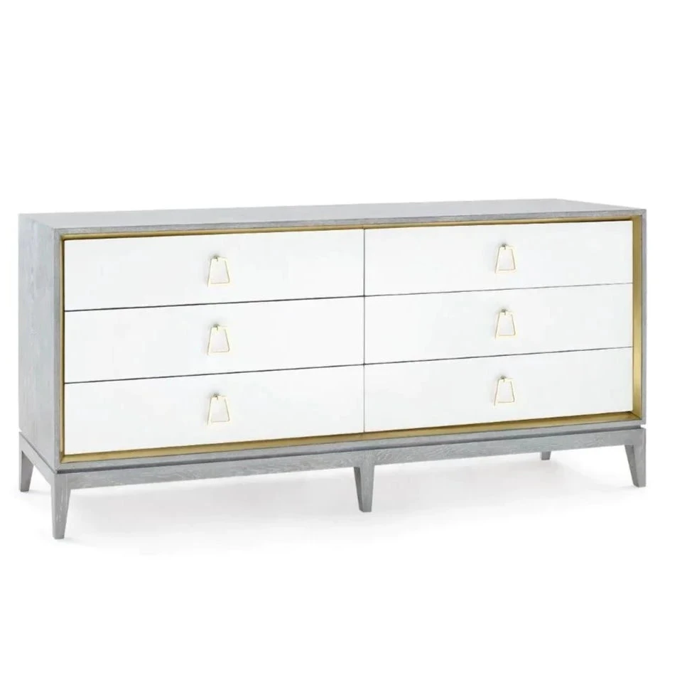 Cameron Extra Large Six Drawer Cabinet In Soft Gray 1 Cameron Extra Large Six Drawer Cabinet In Soft Gray
