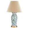 Ceramic Dots Lamp With Gold Base