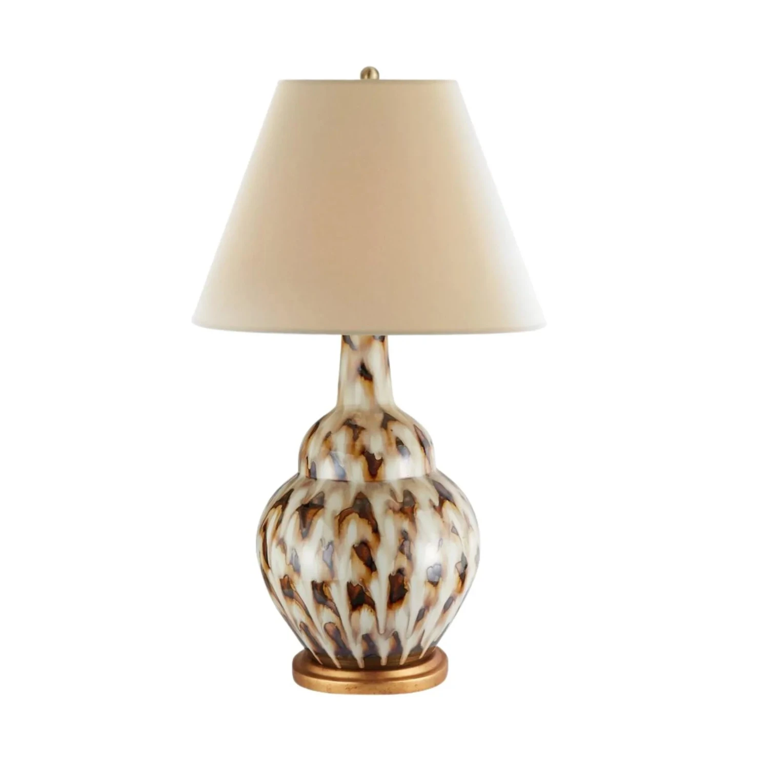 Ceramic Pheasant Feather Lamp In Brown 1 Ceramic Pheasant Feather Lamp In Brown
