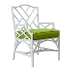Chinese Chippendale Outdoor Dining Armchair