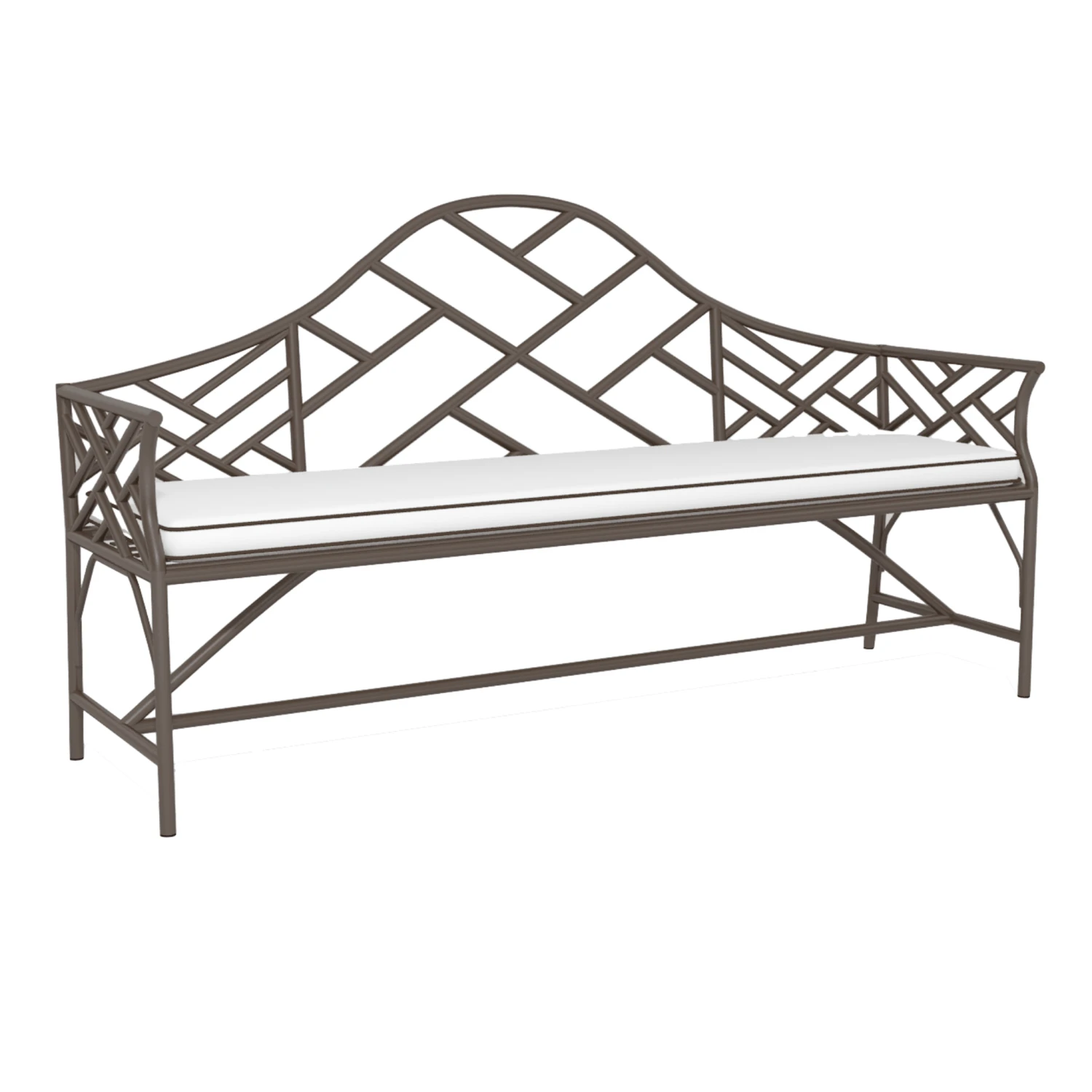 Chippendale Camelback Design Garden Bench 10 Chippendale Camelback Design Garden Bench - Image 10