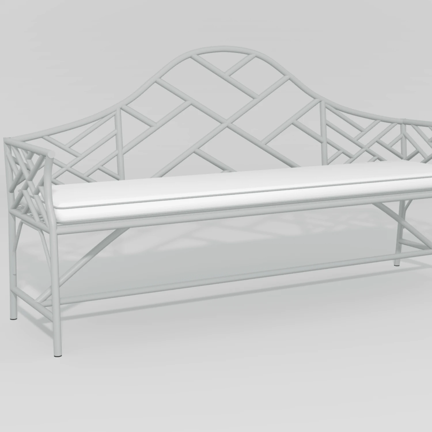 Chippendale Camelback Design Garden Bench 13 Chippendale Camelback Design Garden Bench - Image 13