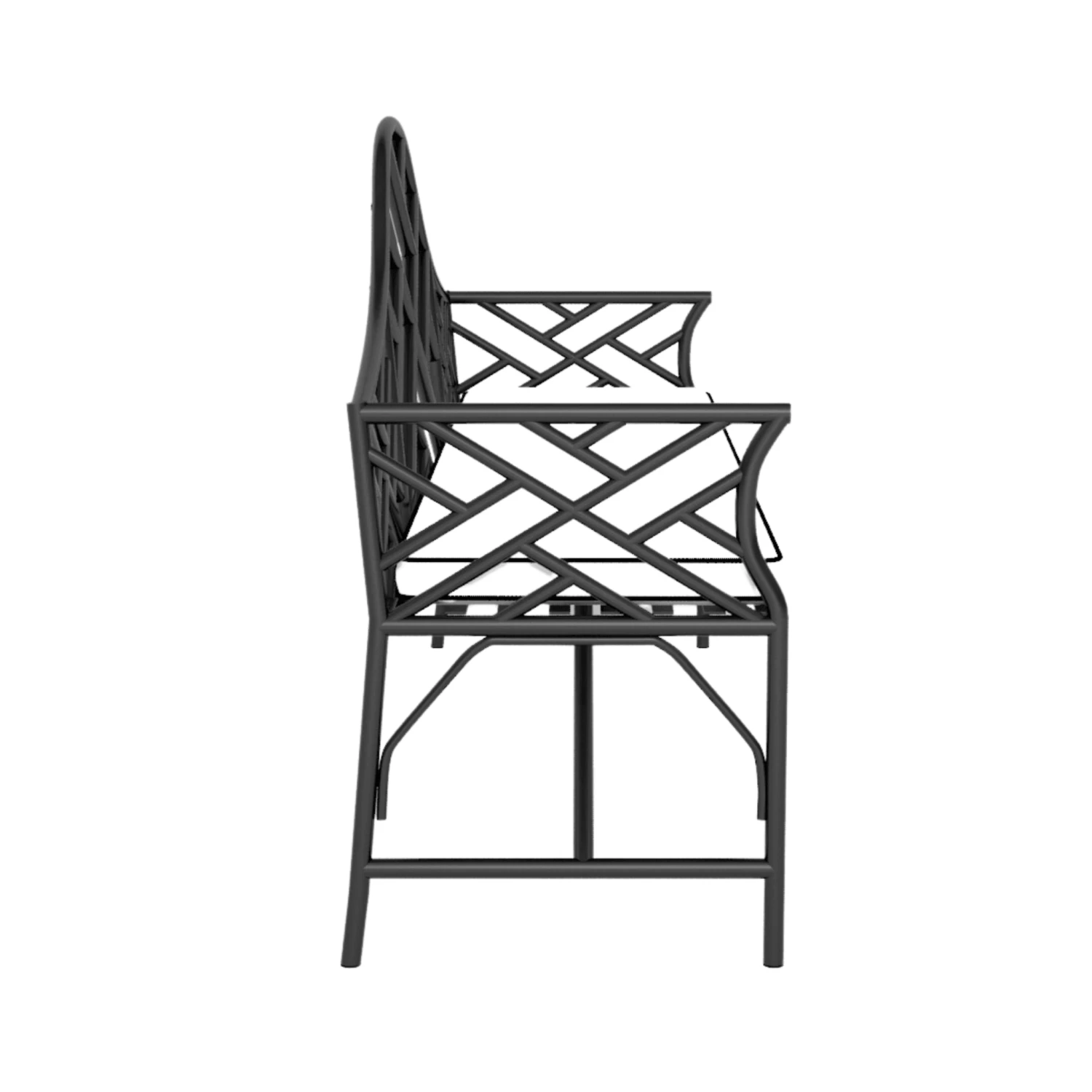 Chippendale Camelback Design Garden Bench 2 Chippendale Camelback Design Garden Bench - Image 2