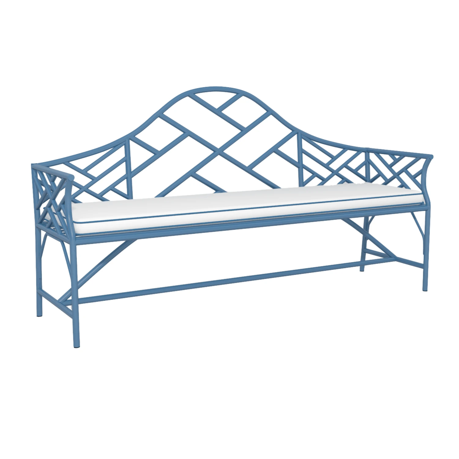 Chippendale Camelback Design Garden Bench 6 Chippendale Camelback Design Garden Bench - Image 6