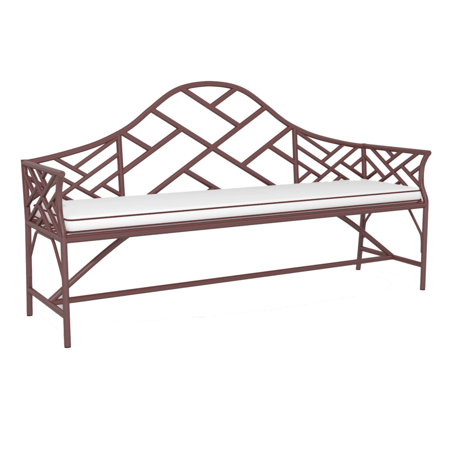 Chippendale Camelback Design Garden Bench 9 Chippendale Camelback Design Garden Bench - Image 9