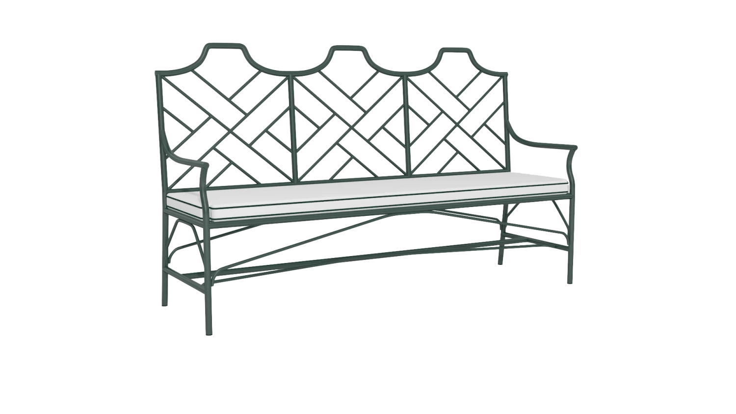 Chippendale Design Garden Bench 12 Chippendale Design Garden Bench - Image 12